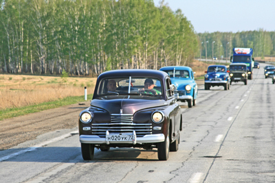 НА КАРТЕ АВТОПРОБЕГА 13 ГОРОДОВГЕРОЕВ